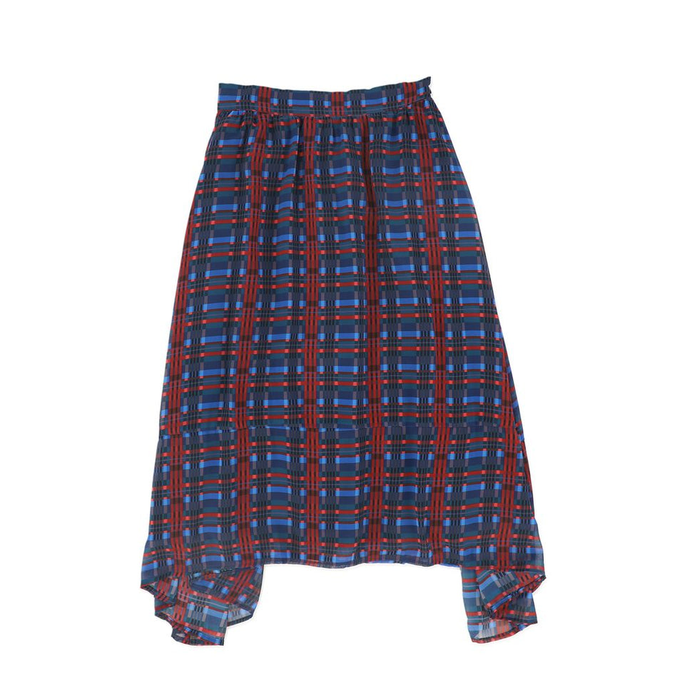 Valentina Plaid Waisted Maxi Skirt