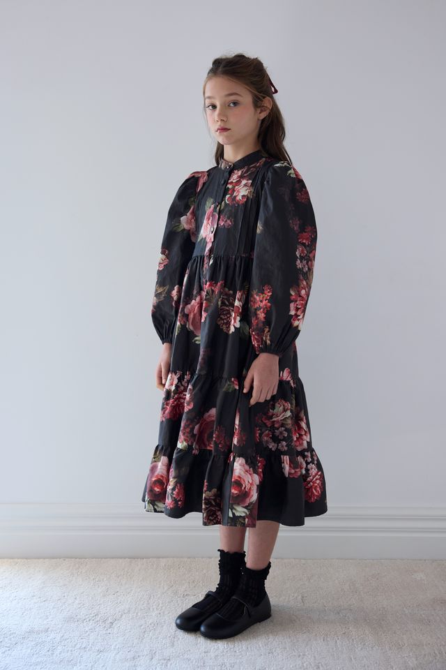 petite amalie black dress Floral Poplin – Elegant Child NY Style:6 drawers while delicate lace trims 160 Little Black Dress 1st Birthday Dress
