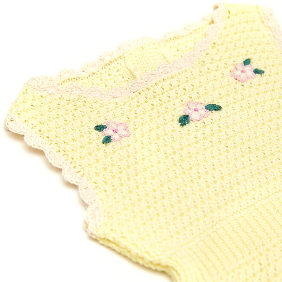 Tun Tun Avery Yellow/Natural Romper