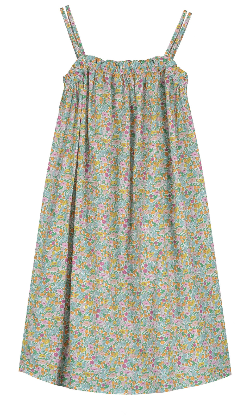 Tangerine Liberty A-line Dress