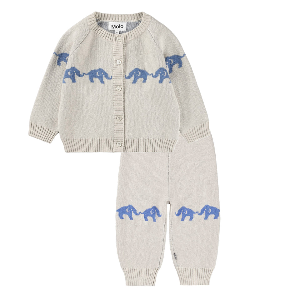 Molo Blue Elephants Set