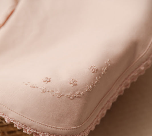 Wild Wawa Pink Blanket w/ Crochet Trim