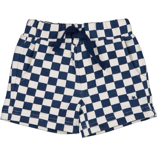 Louis Louise Blue Checkered Shorts