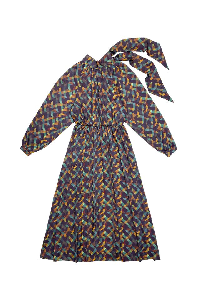 Elle oh Elle Michelle Graphic Print Dress