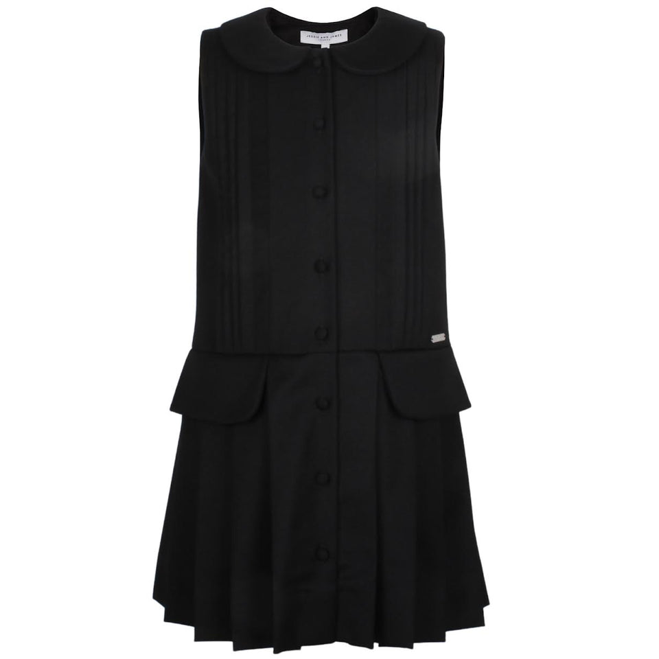 Jessie & James Black Dolly Pinafore Dress