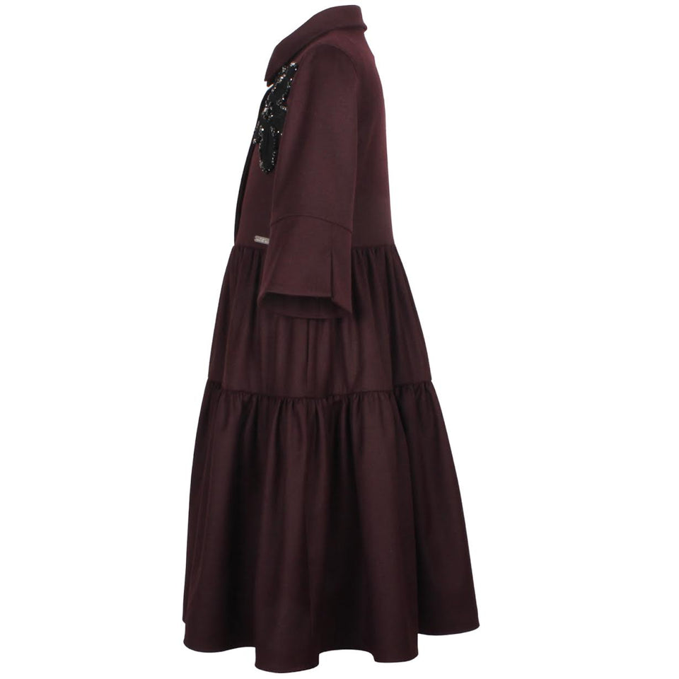 Jessie & James Burgundy Era Dress