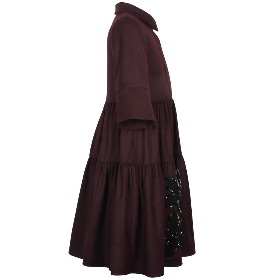 Jessie & James Burgundy Era Dress