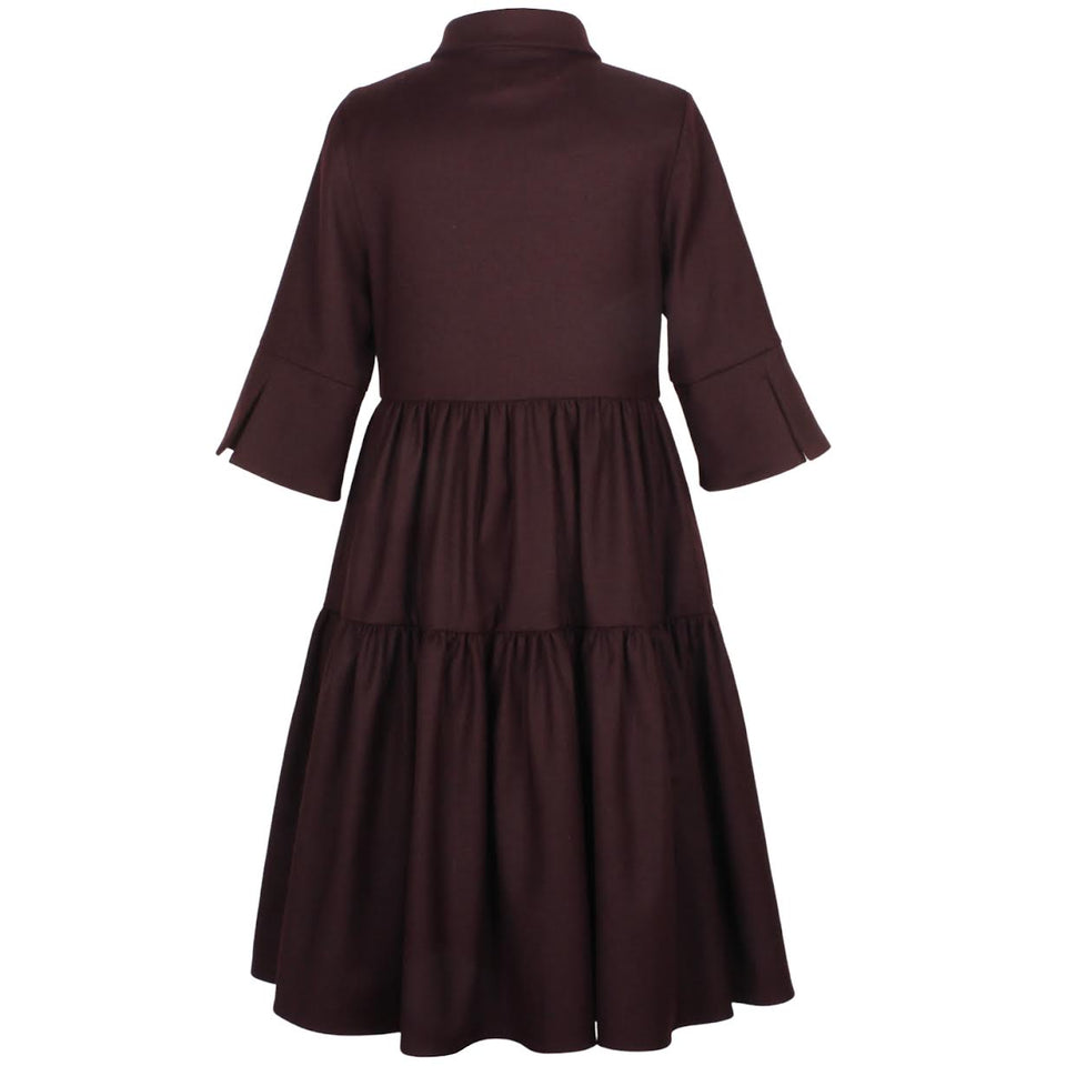 Jessie & James Burgundy Era Dress