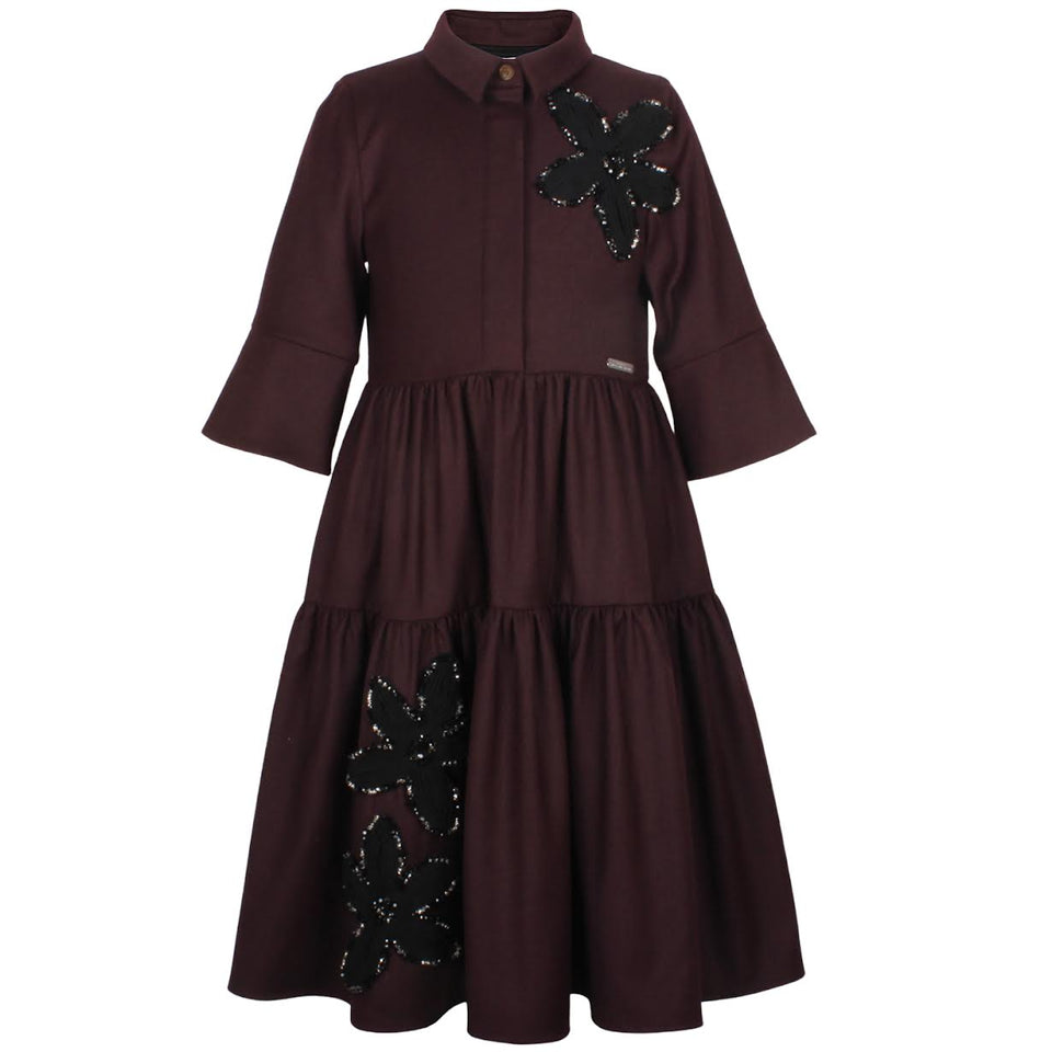 Jessie & James Burgundy Era Dress