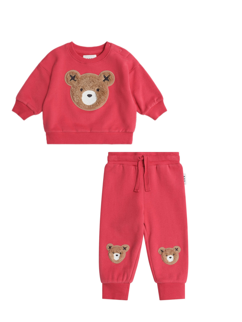 Hux Red Furry Bear Sweatset