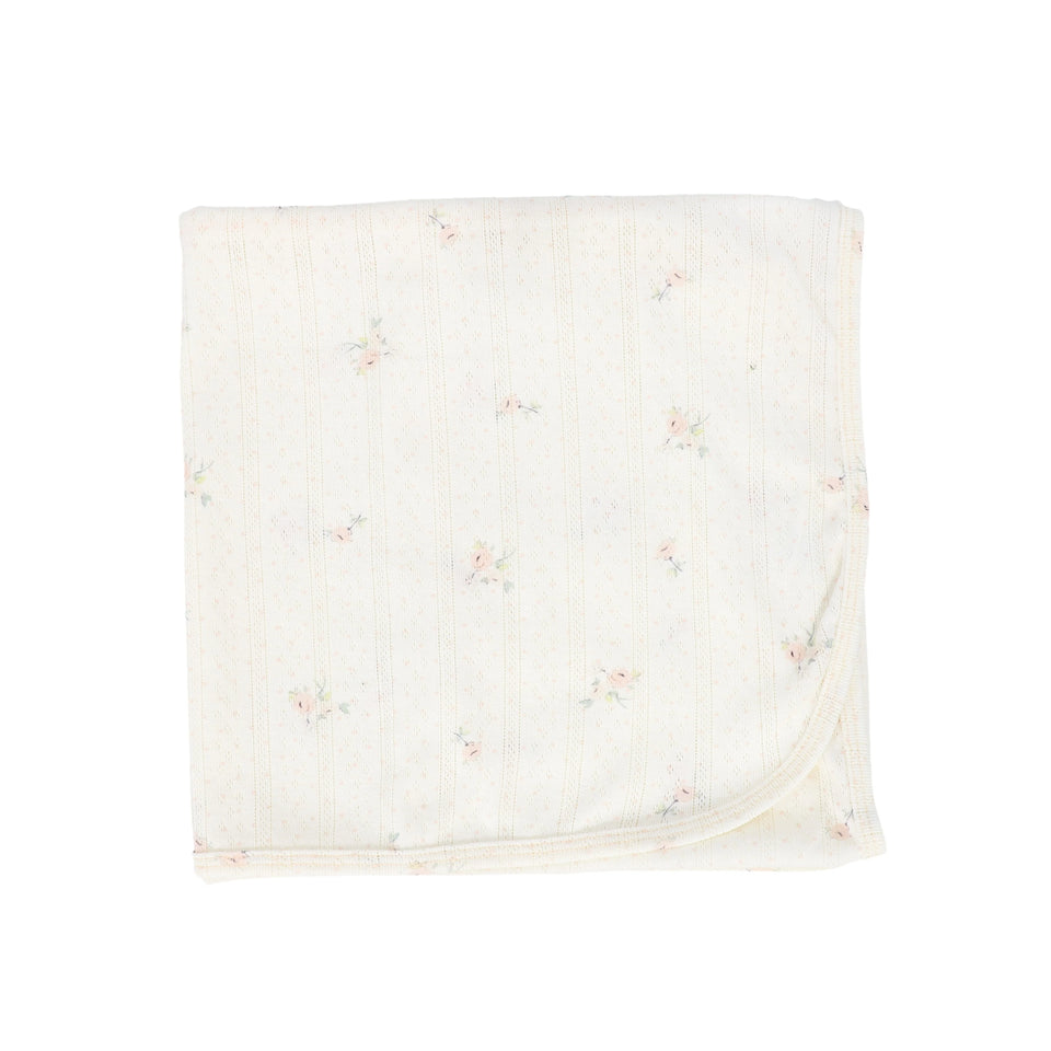 Bebe Jolee Pink Floral Dot Blanket