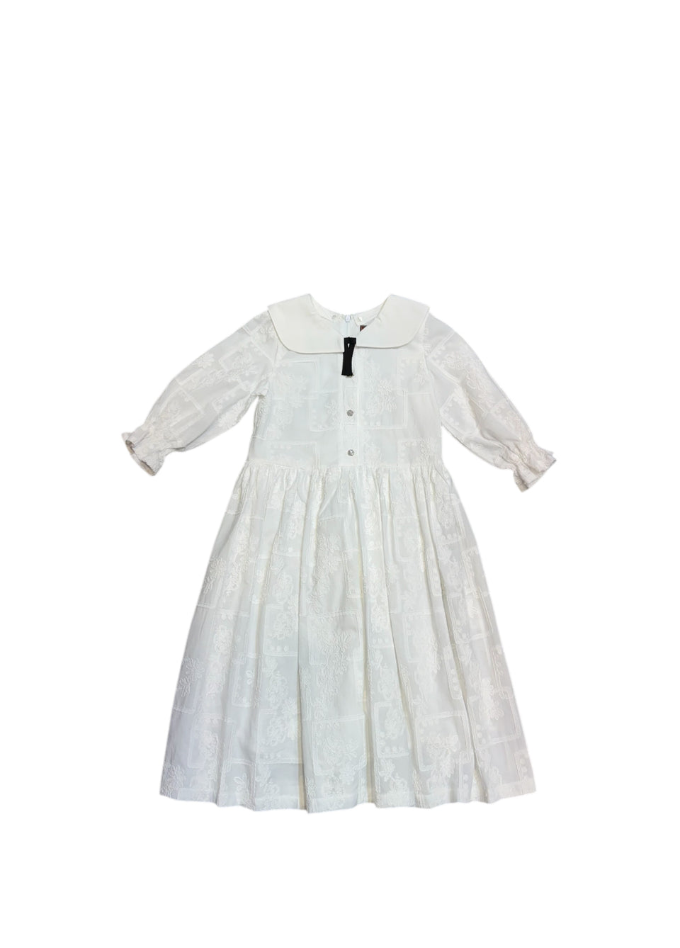 Gentile Catone Laced White Costanza Dress