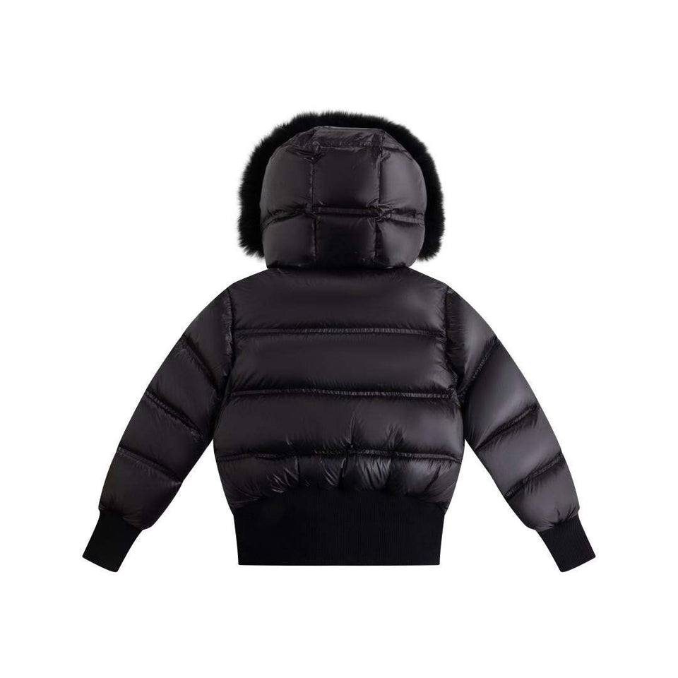 Ellabee Celine Black/White Lining Bomber Coat