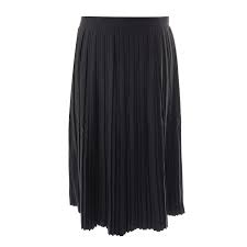 Hev Navy Short Pleated Skirt