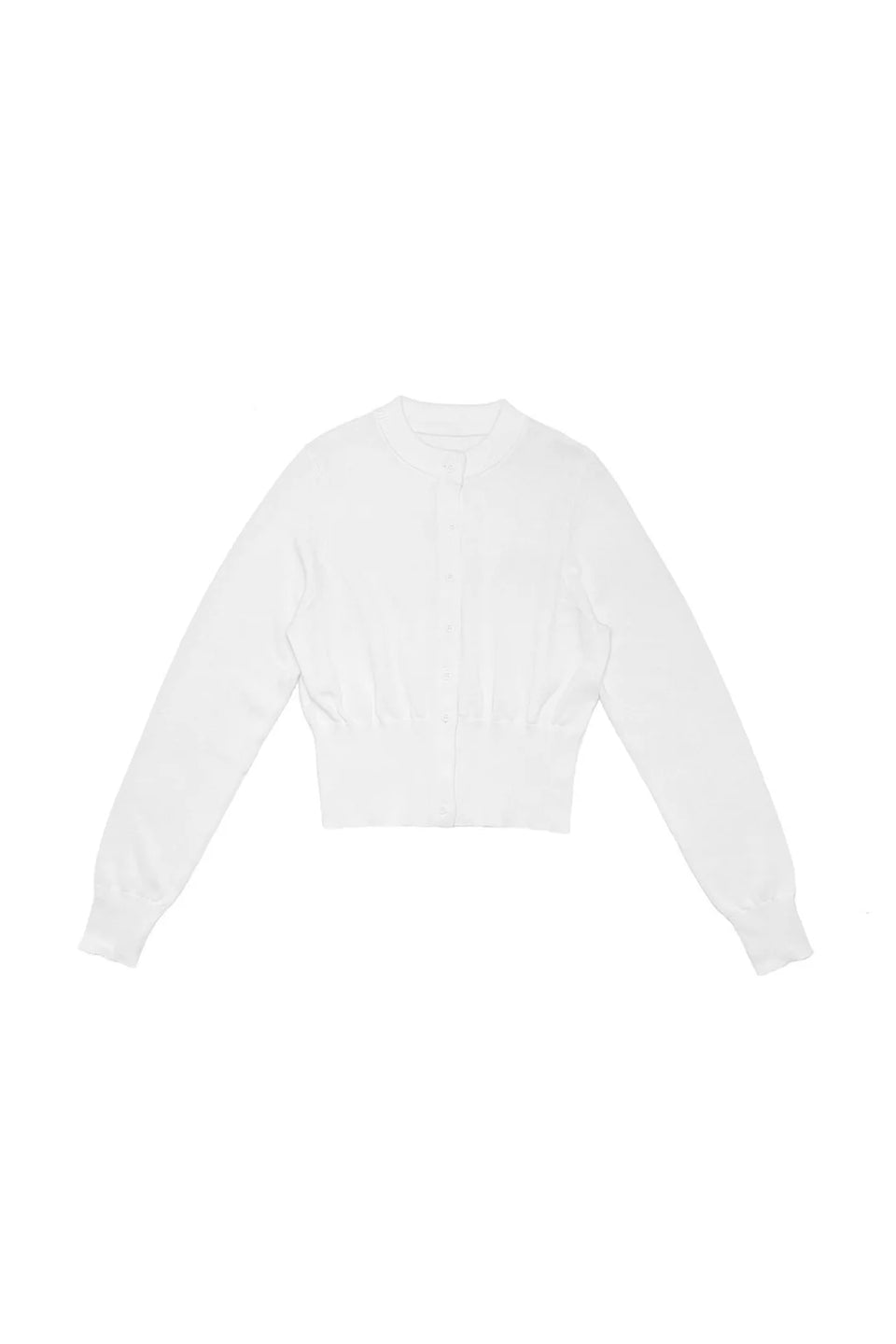 Elle Oh Elle Ivory Round Neck Cardigan