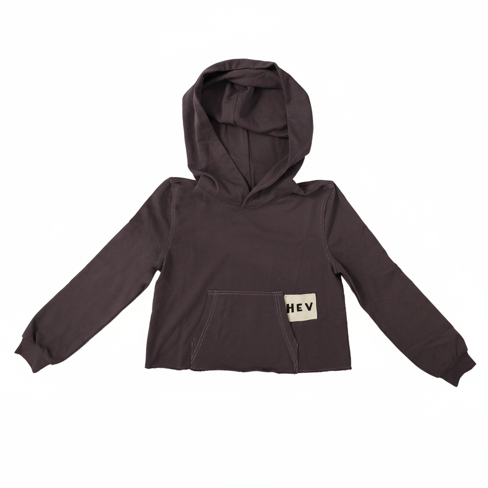 Hev Plum Baggy Patch Sweatshirt