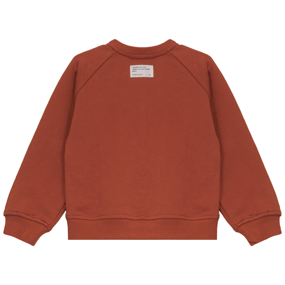 Calla Lili Rust Sweat Cardigan