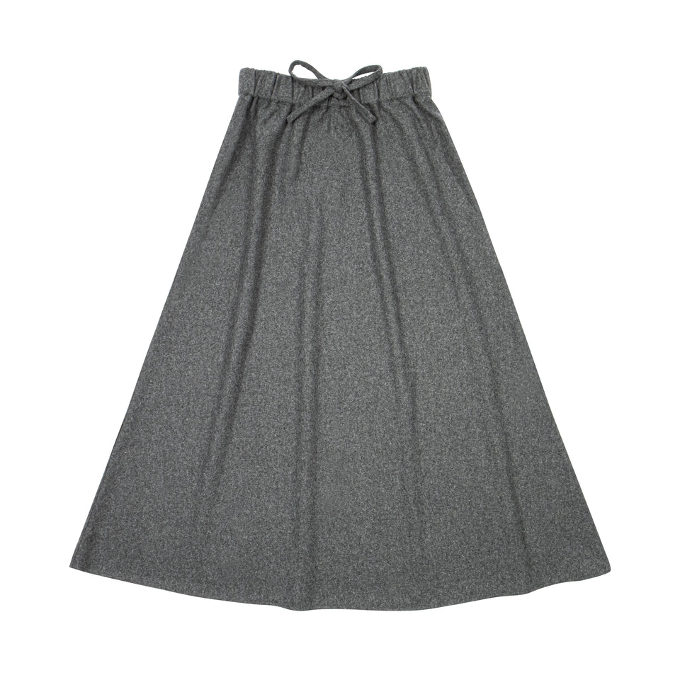 Kin+Kin Grey Wool Maxi Skirt