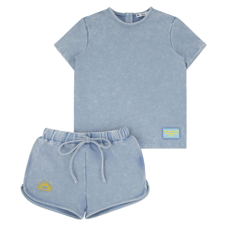 Ra & Da Light Wash Denim Acid Patch Set