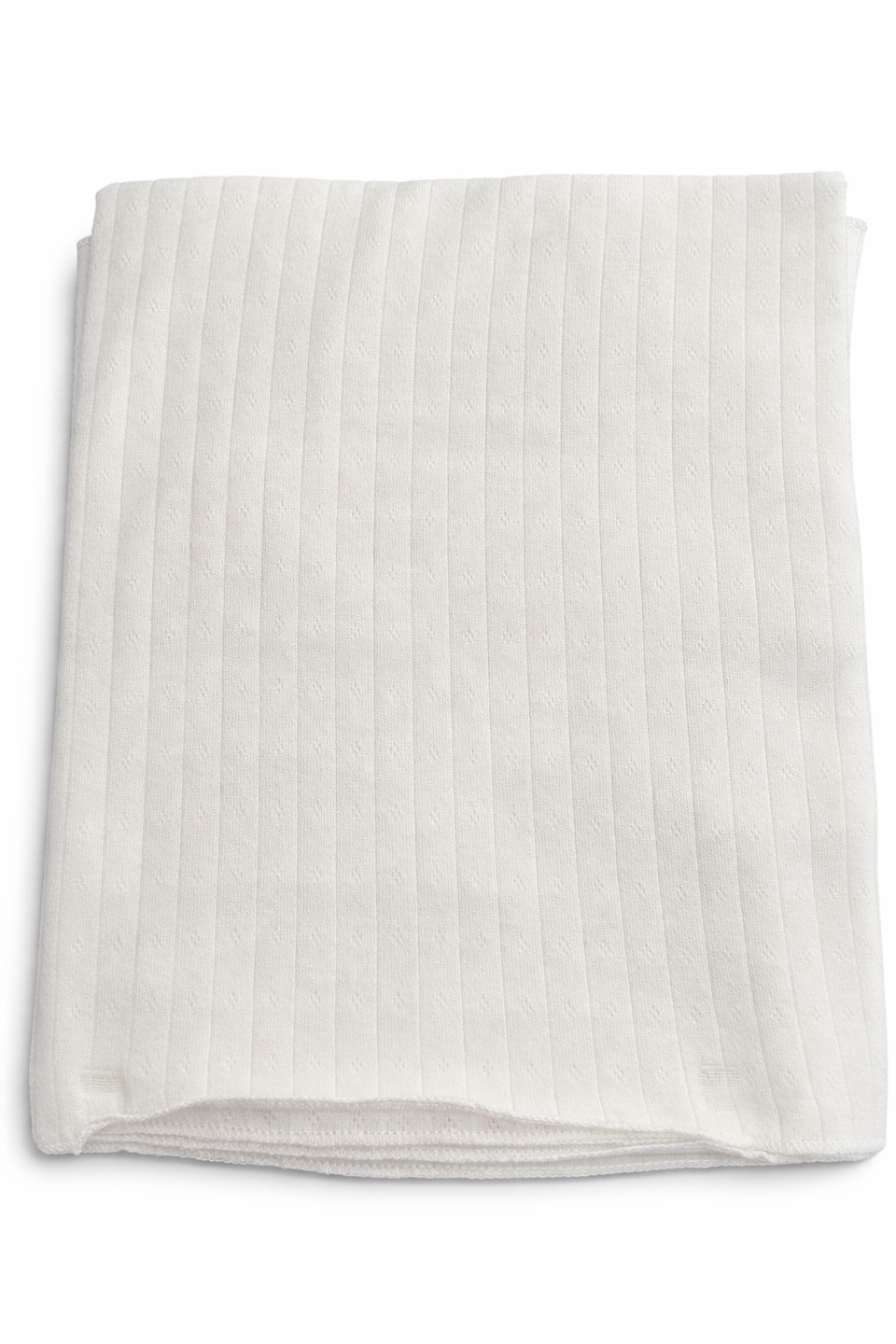 Bonjoy Ivory Peter Pan Pointelle Blanket