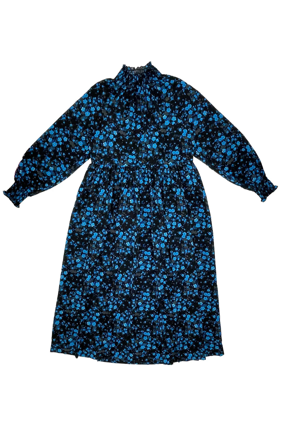 Zaikamoya Antoinette Blue flower Dress
