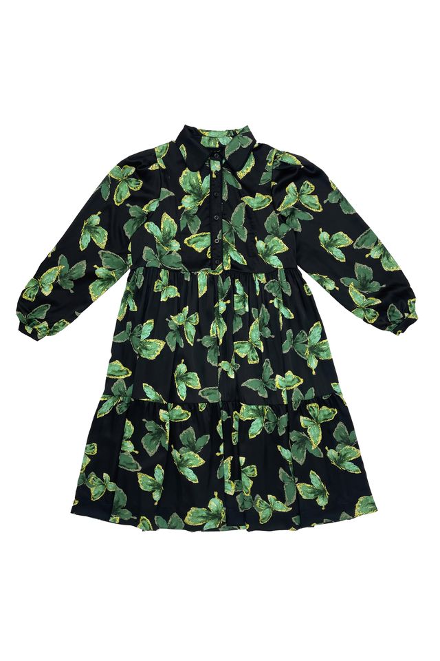 Elle oh Elle Ella Green Butterflies Dress