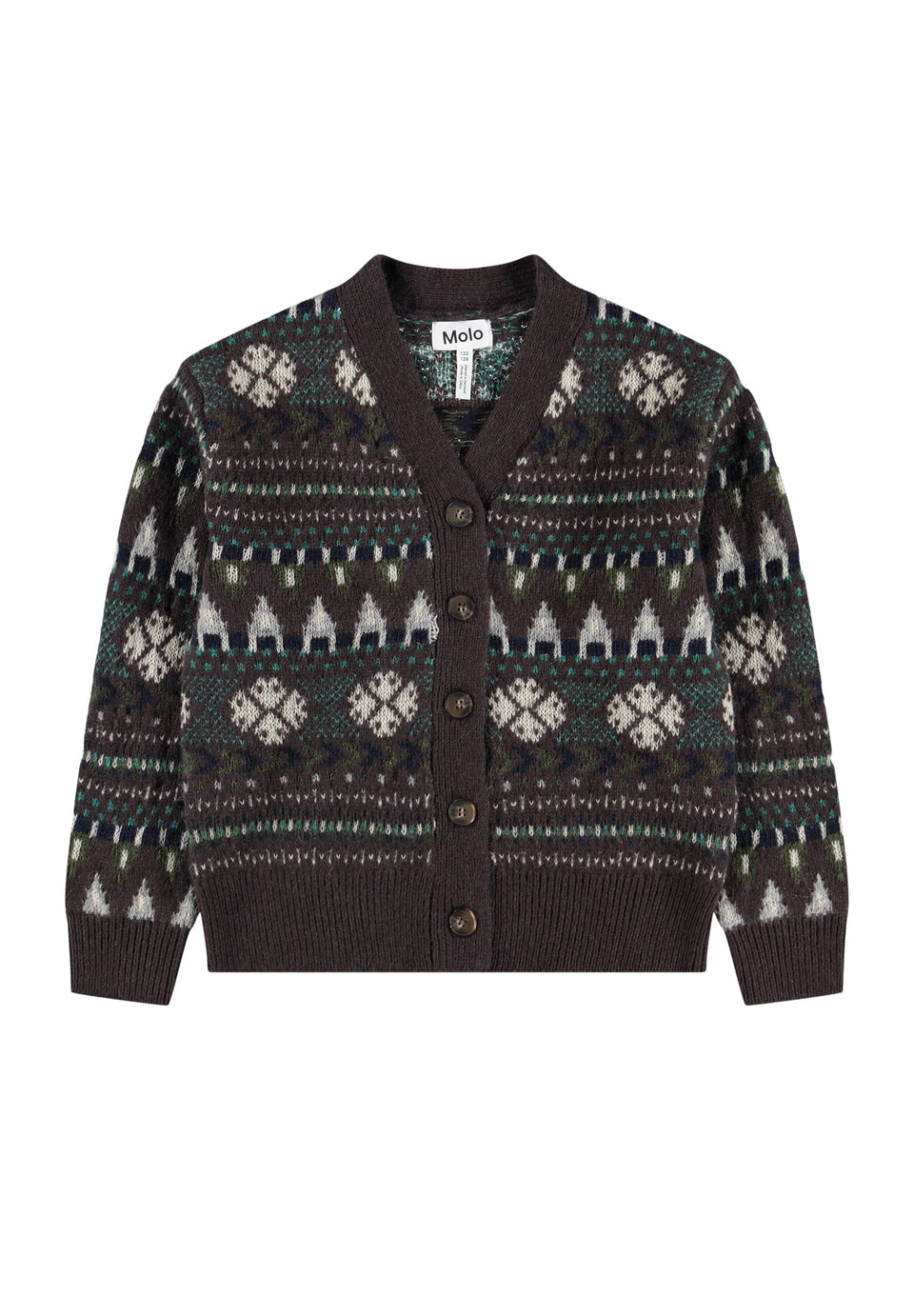 Molo Bertel Brown Fair Island Cardigan