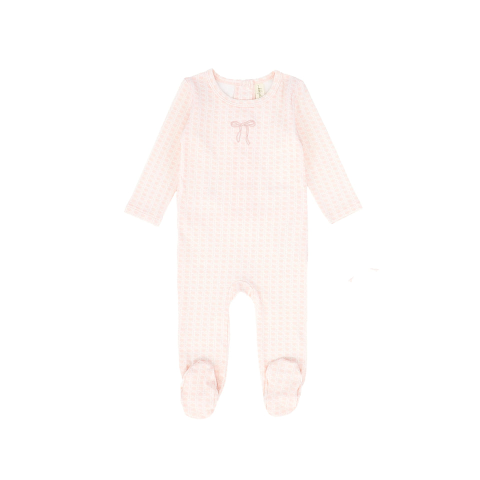 Bebe Jolee Pink Geometric Footie