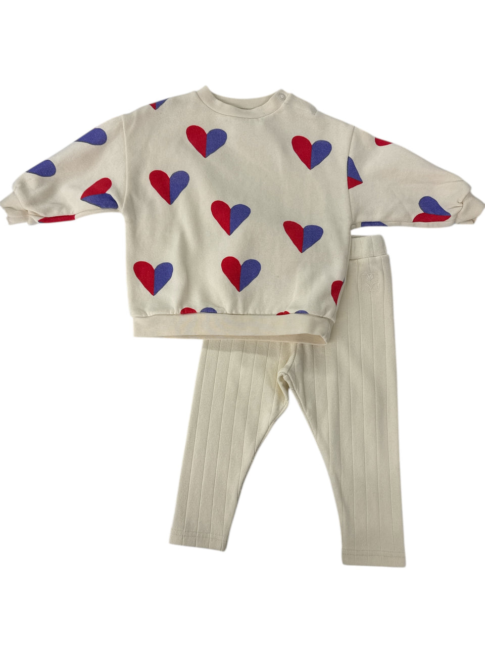The Campamento Ecru Bicolor Heart Set