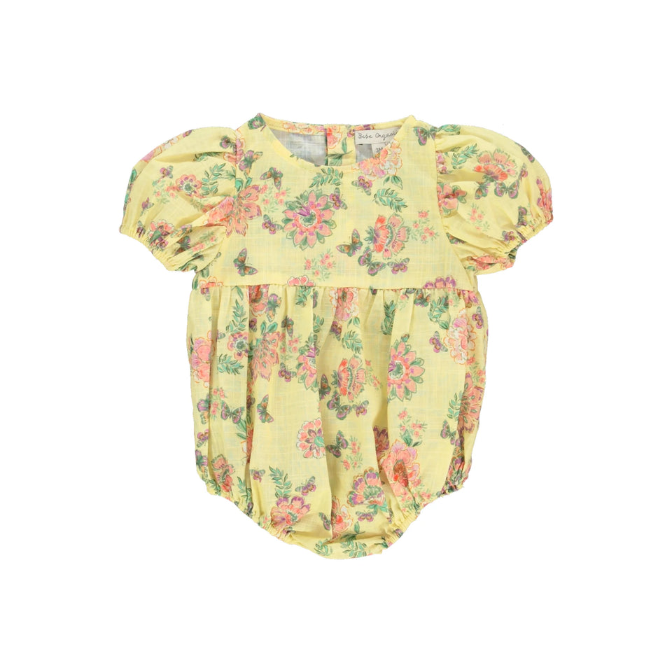 Bebe Organic Sophia Romper Spring Meadows