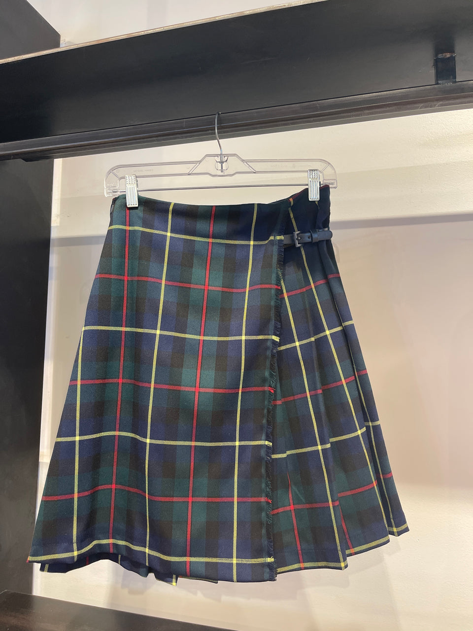 Piccola Ludo Green Plaid Skirt