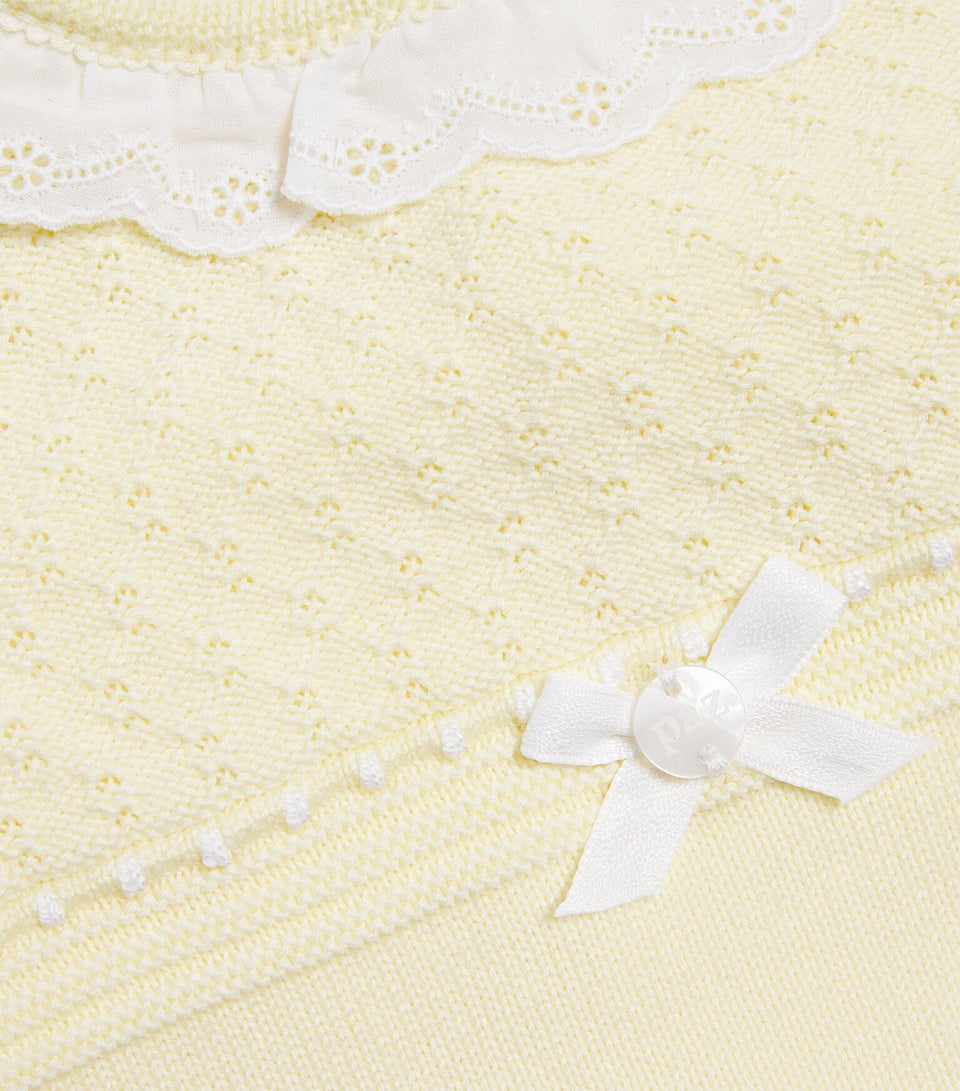 Paz Albor Yellow Knit Romper