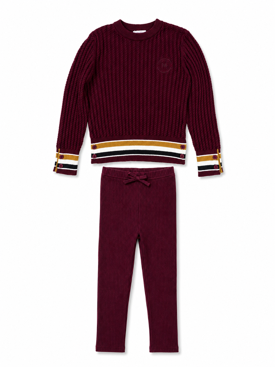 Motu Wells Wine Sweater Legging Set