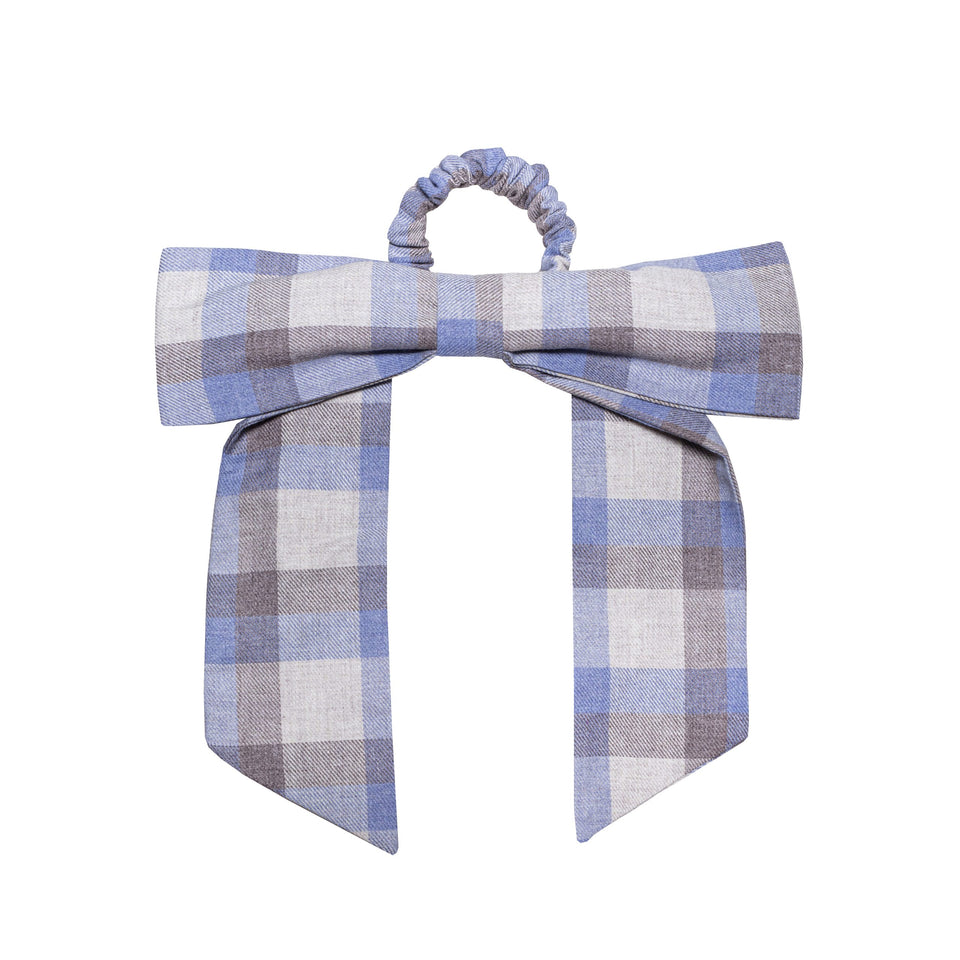 Paade Mode Gingham Bow Scrunchie