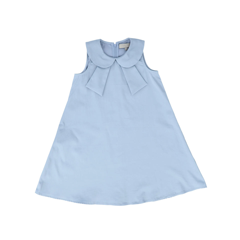 Bace Blue Poplin Peter Pan Collar Swing Dress