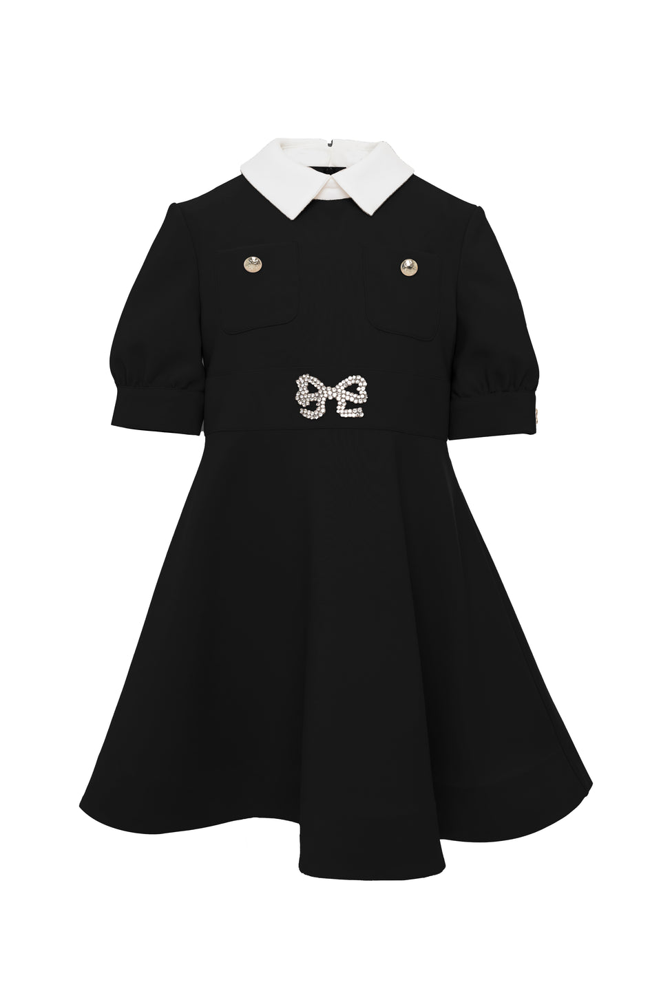 Elie Saab Black Crepe Dress