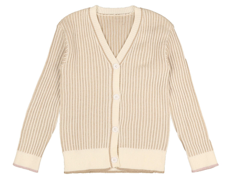 Belati Sand Marled Ladder Cardigan