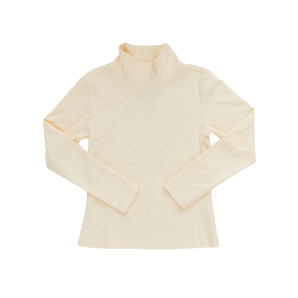 Hey Kid Crystal Cream Turtleneck