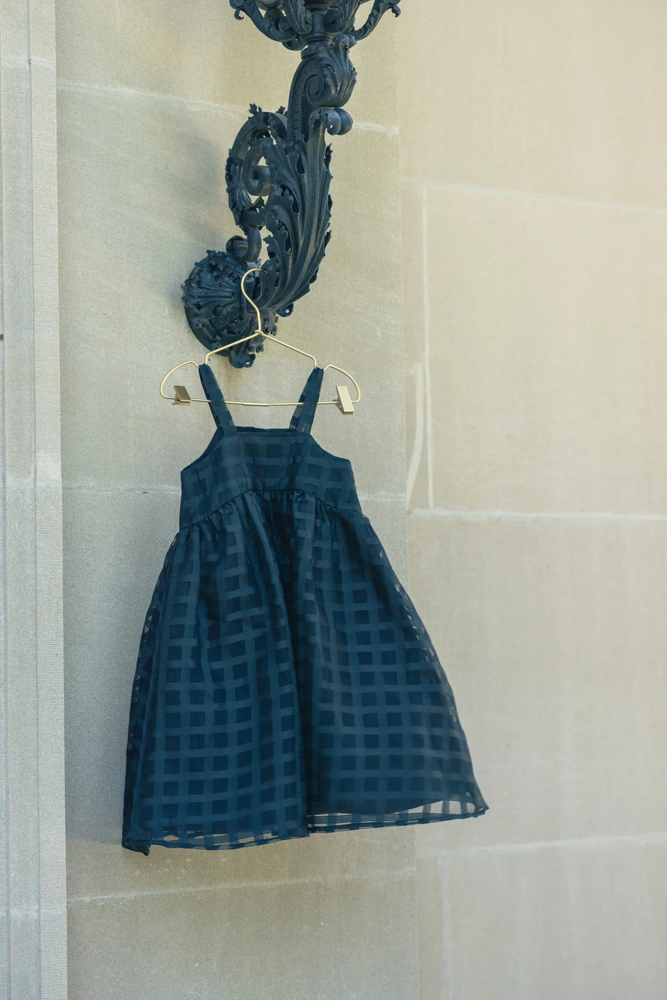 Little Tempest Black Organza Grid Jumper