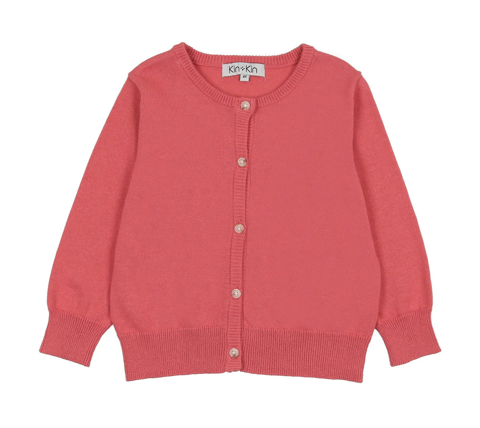 Kin Kin Cabernet Girls Pointelle Sweater