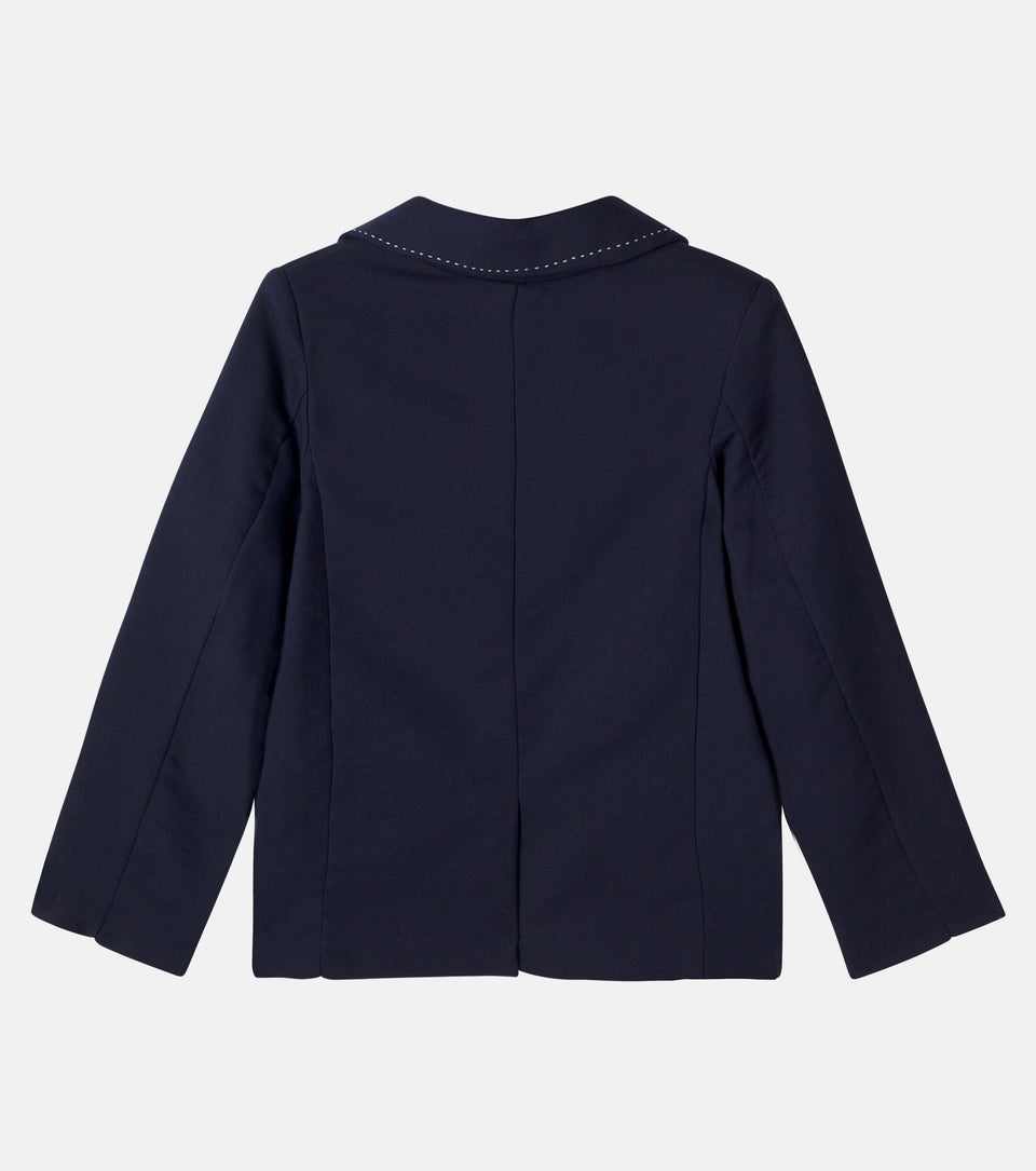 Patachou Navy Woven Blazer