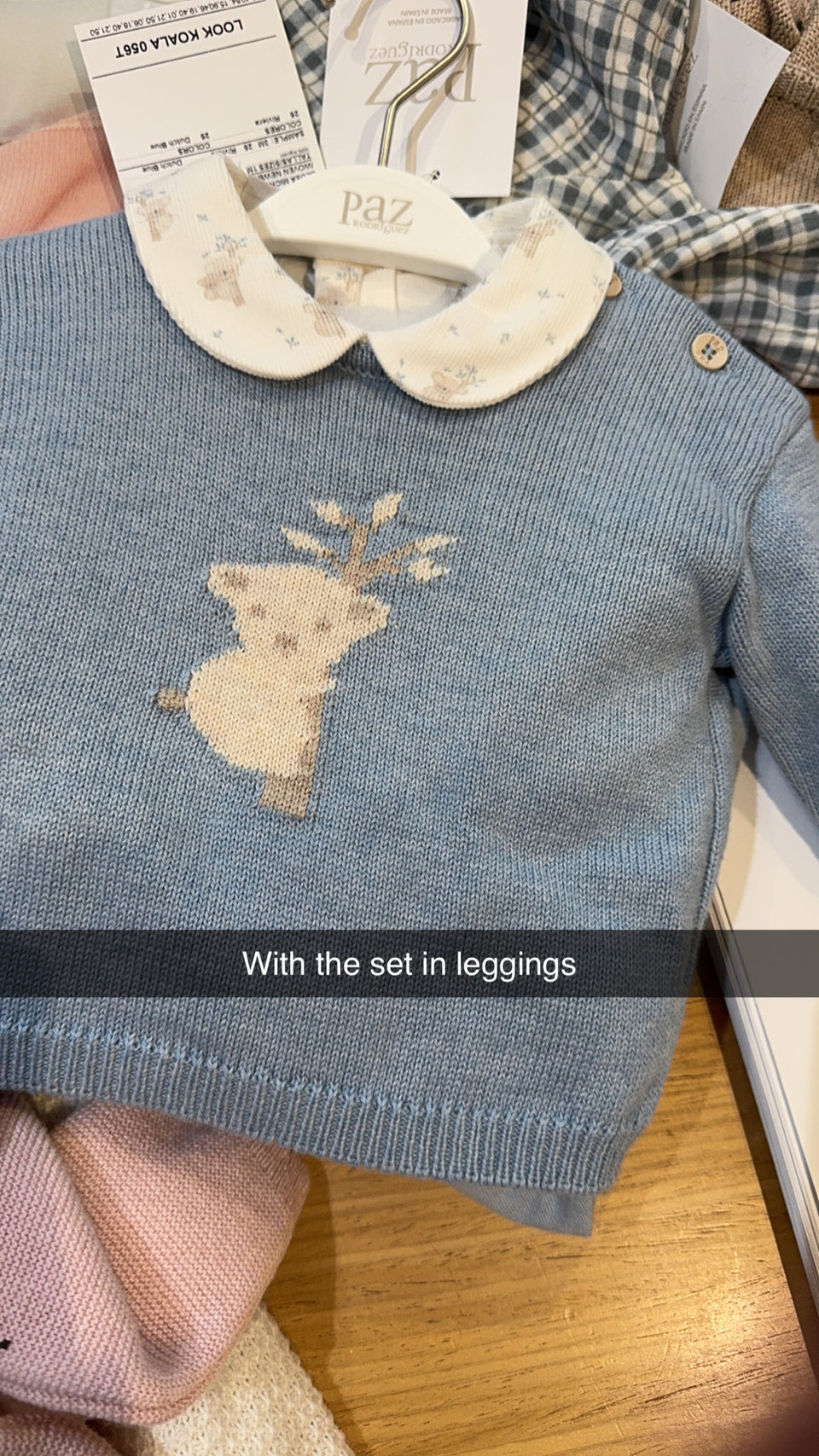 Paz Dutch Blue Koala Knit 3pc Set