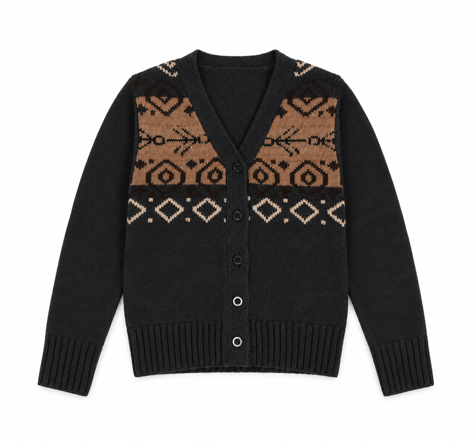 Calla Lili Grey Chunky Knit Cardigan *PREORDER WILL SHIP IN TWO WEEKS*