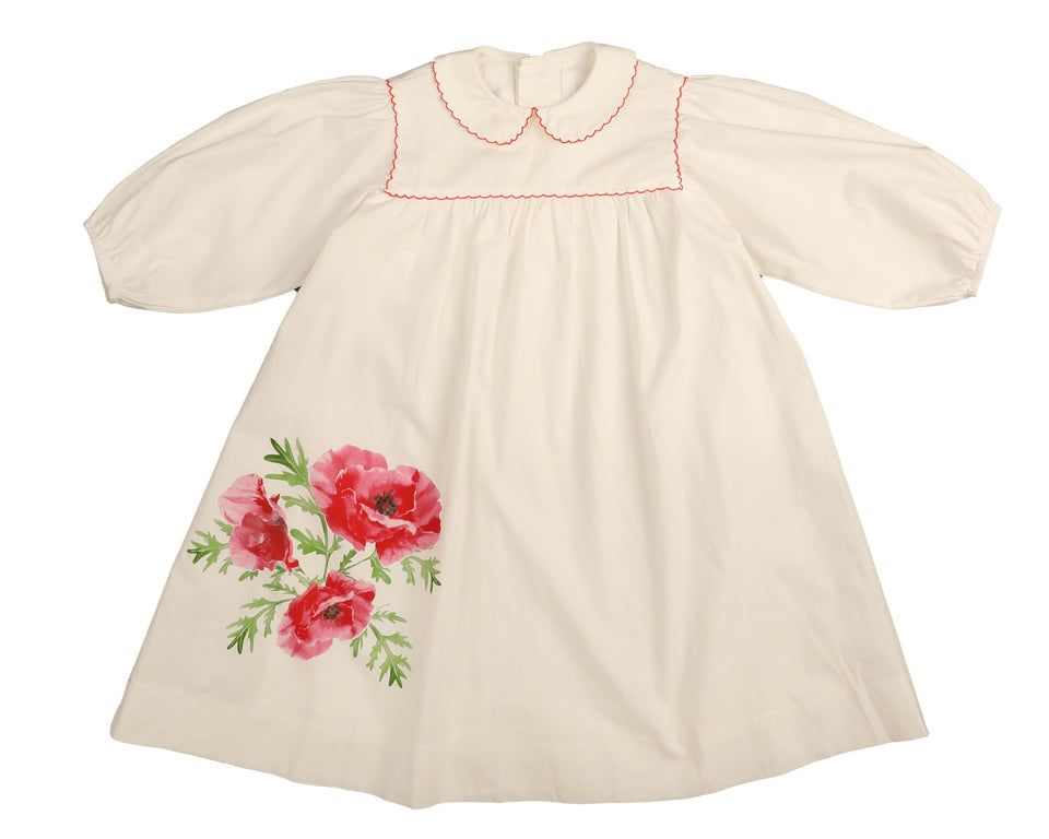 Belati Coral Poppy Print Dress