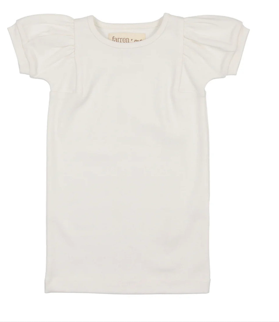 Farren and Me Cream Balloon Short Sleeve T-Shirt