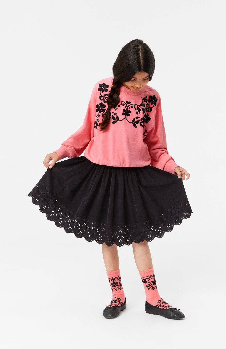 Molo Marge Flamingo Plume Sweater