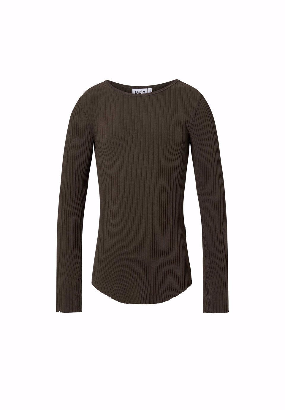 Molo Rochelle Bark Brown L/S T-Shirt *size up