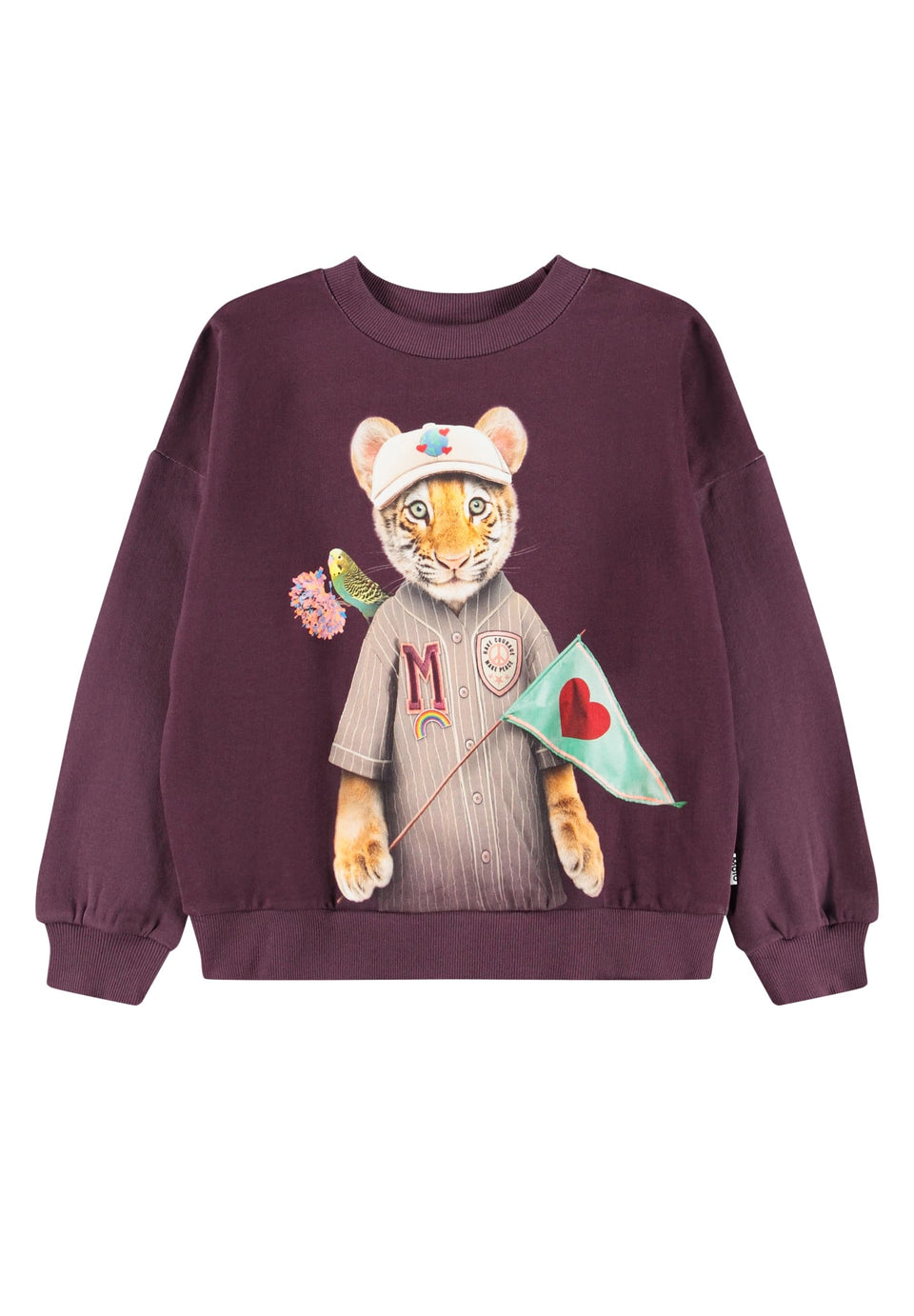 Molo Maxi Sporty Tiger Sweater