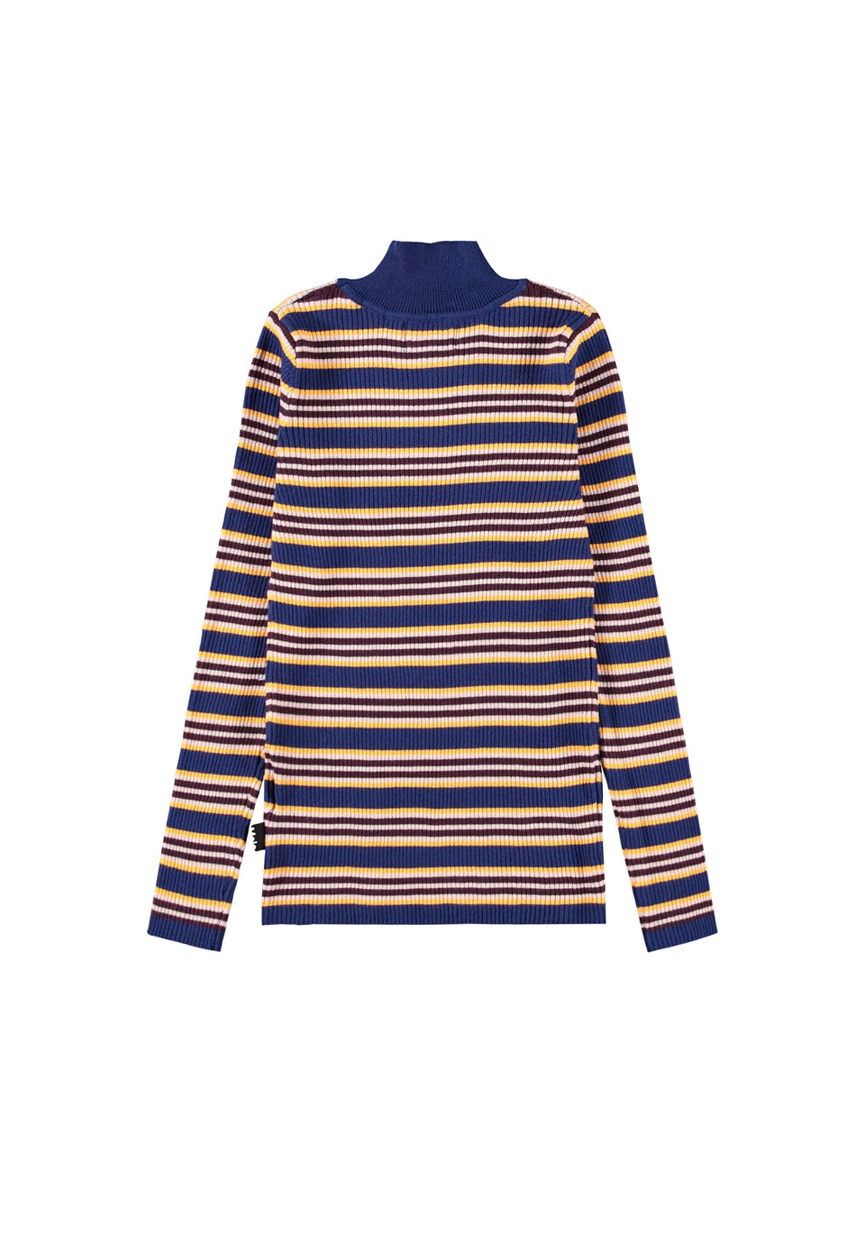 Molo Ginevra Navy Stripe Mockneck