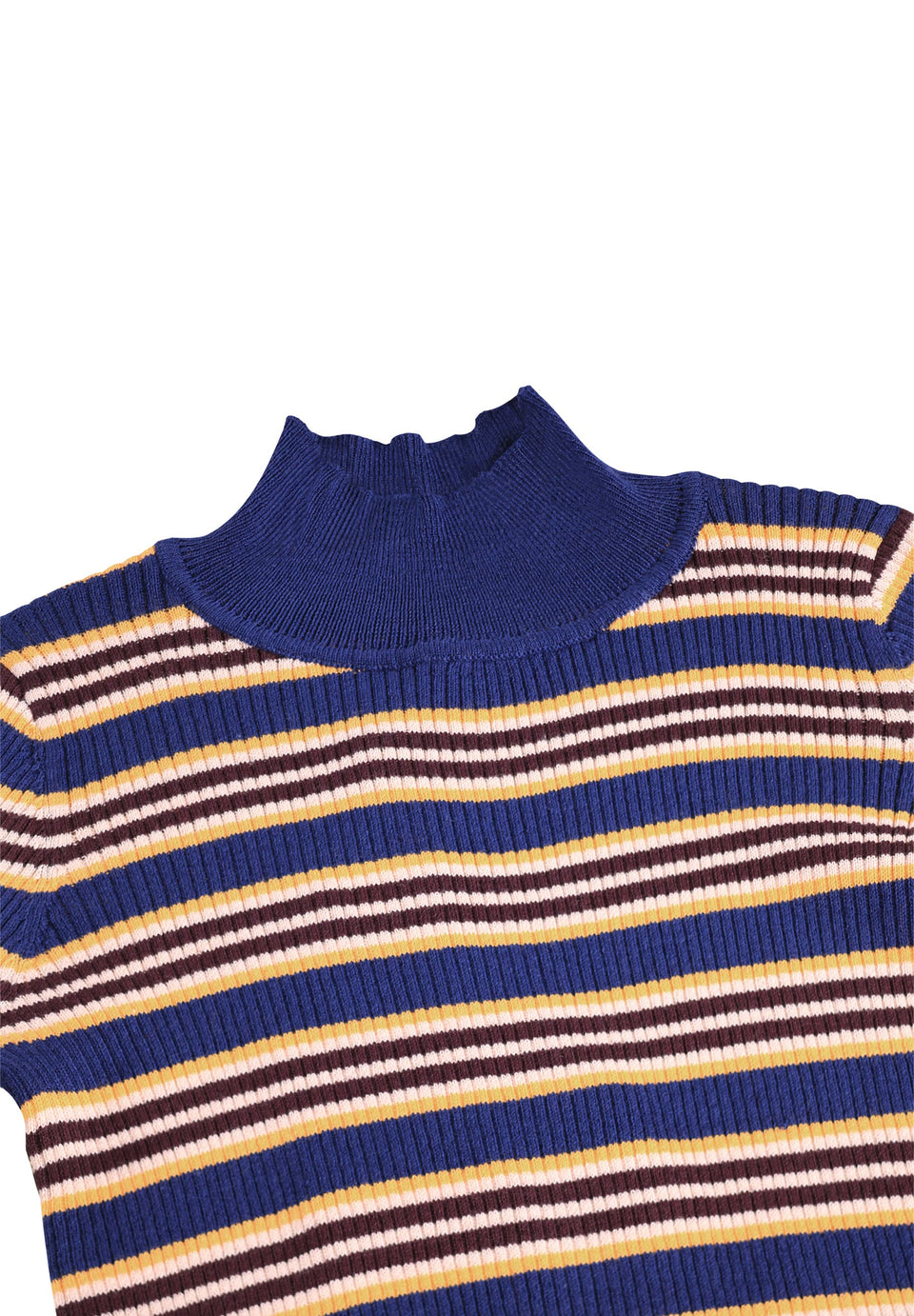 Molo Ginevra Navy Stripe Mockneck